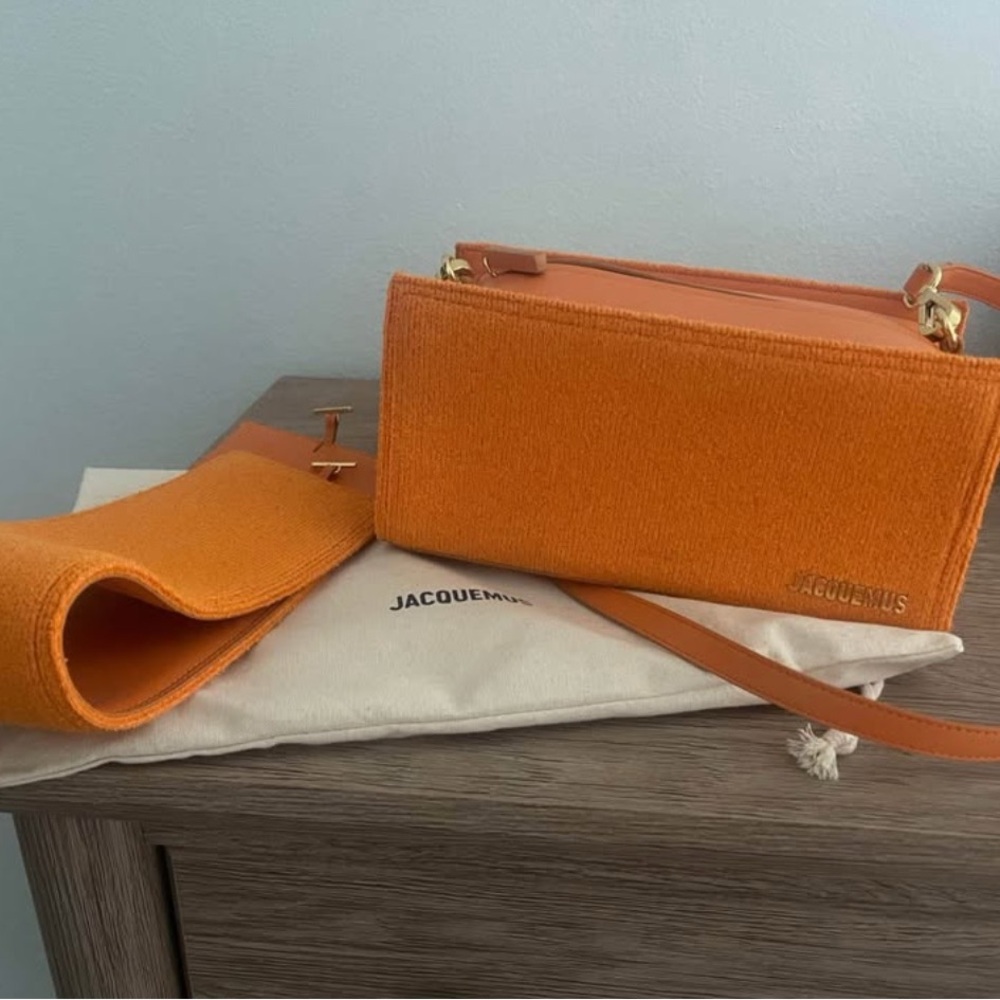 Jacquemus Vibrant Orange Crossbody Bag